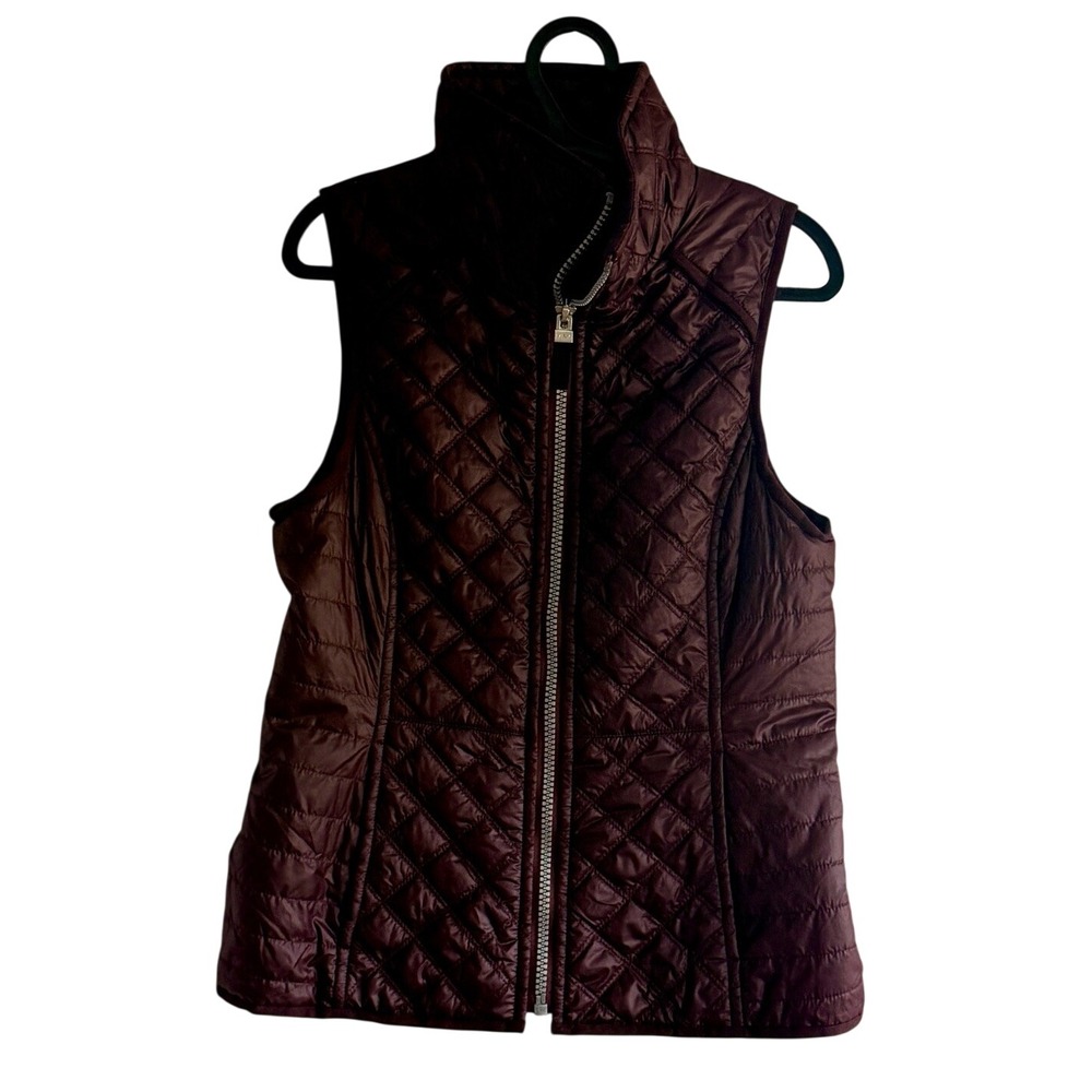 Marc New York Andrew Marc Women's Sz S Plum/Burgundy Puffer Vest Packable